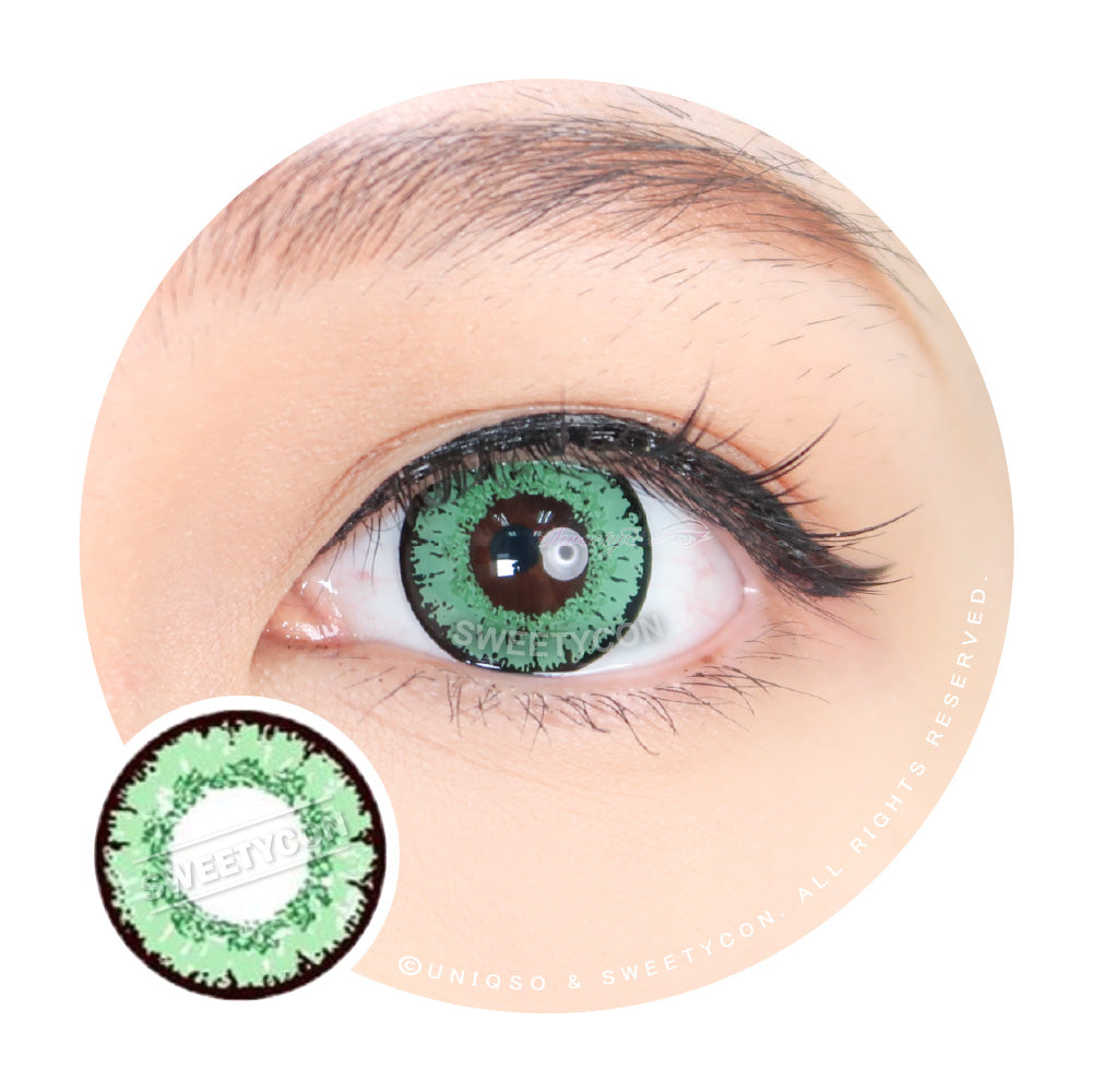 Sweety Queen Green (1 lens/pack)-Colored Contacts-UNIQSO UK
