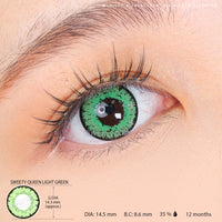 Sweety Queen Light Green (1 lens/pack)-Colored Contacts-UNIQSO UK