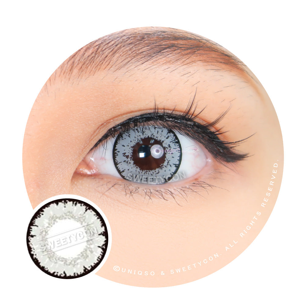 Sweety Queen Light Grey (1 lens/pack)-Colored Contacts-UNIQSO UK