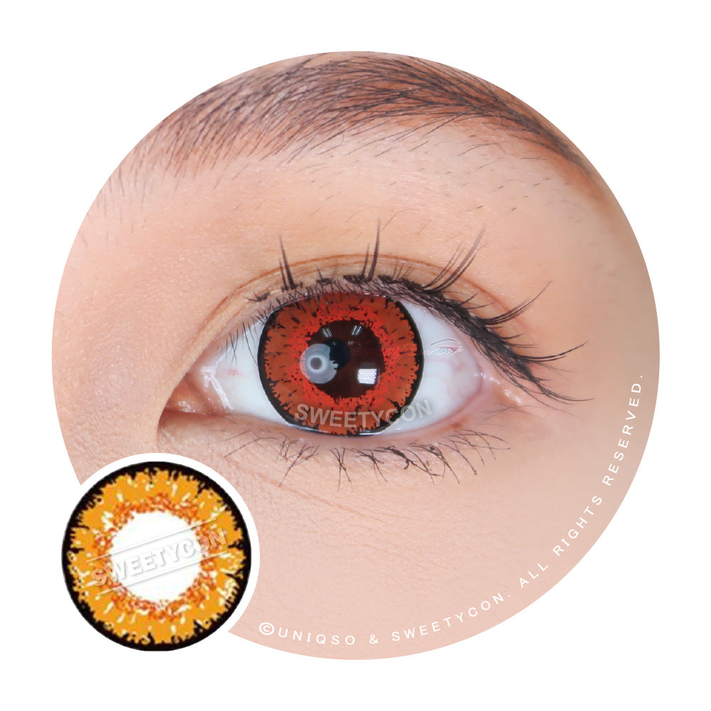 Sweety Queen Light Orange (1 lens/pack)-Colored Contacts-UNIQSO UK