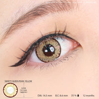 Sweety Queen Pearl Yellow (1 lens/pack)-Colored Contacts-UNIQSO UK