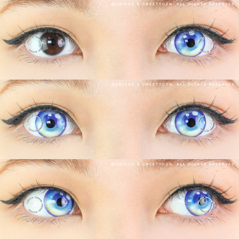 Sweety Sailor Cyan Blue (1 lens/pack)-Colored Contacts-UNIQSO UK