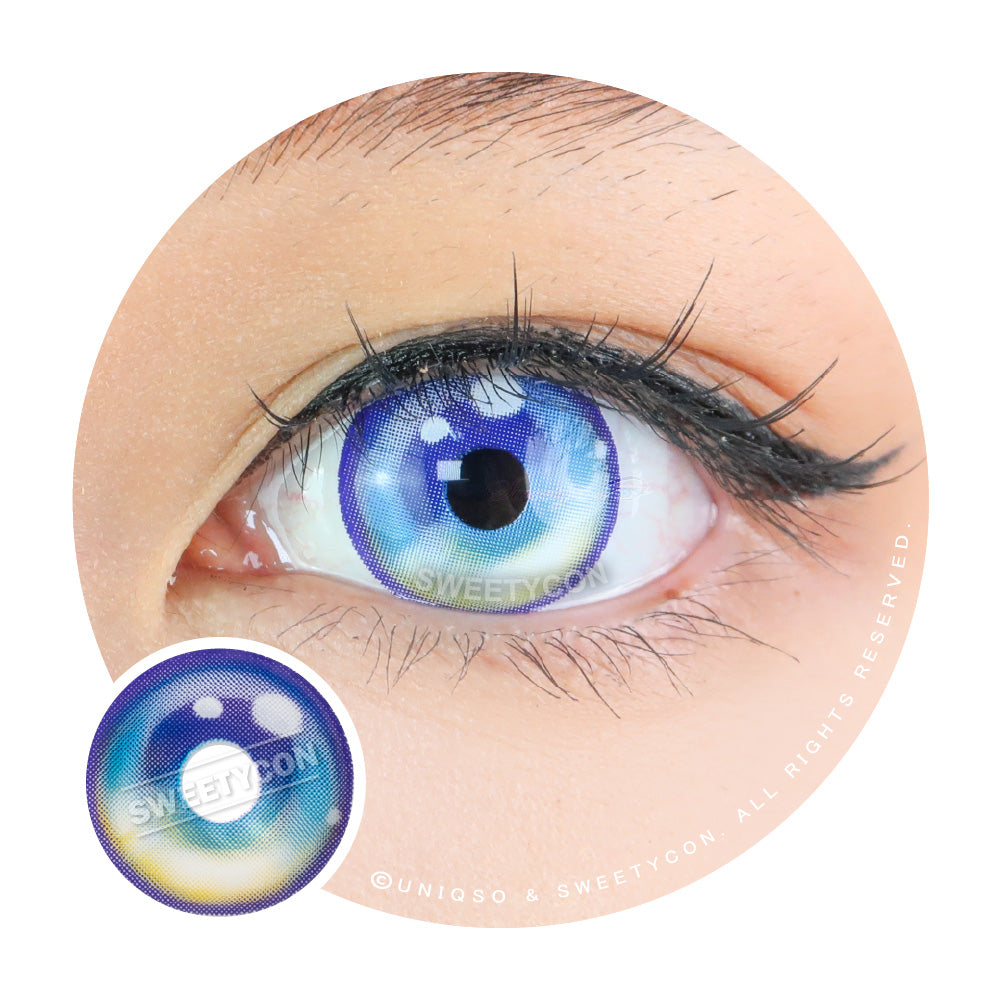 Sweety Sailor Cyan Blue (1 lens/pack)-Colored Contacts-UNIQSO UK