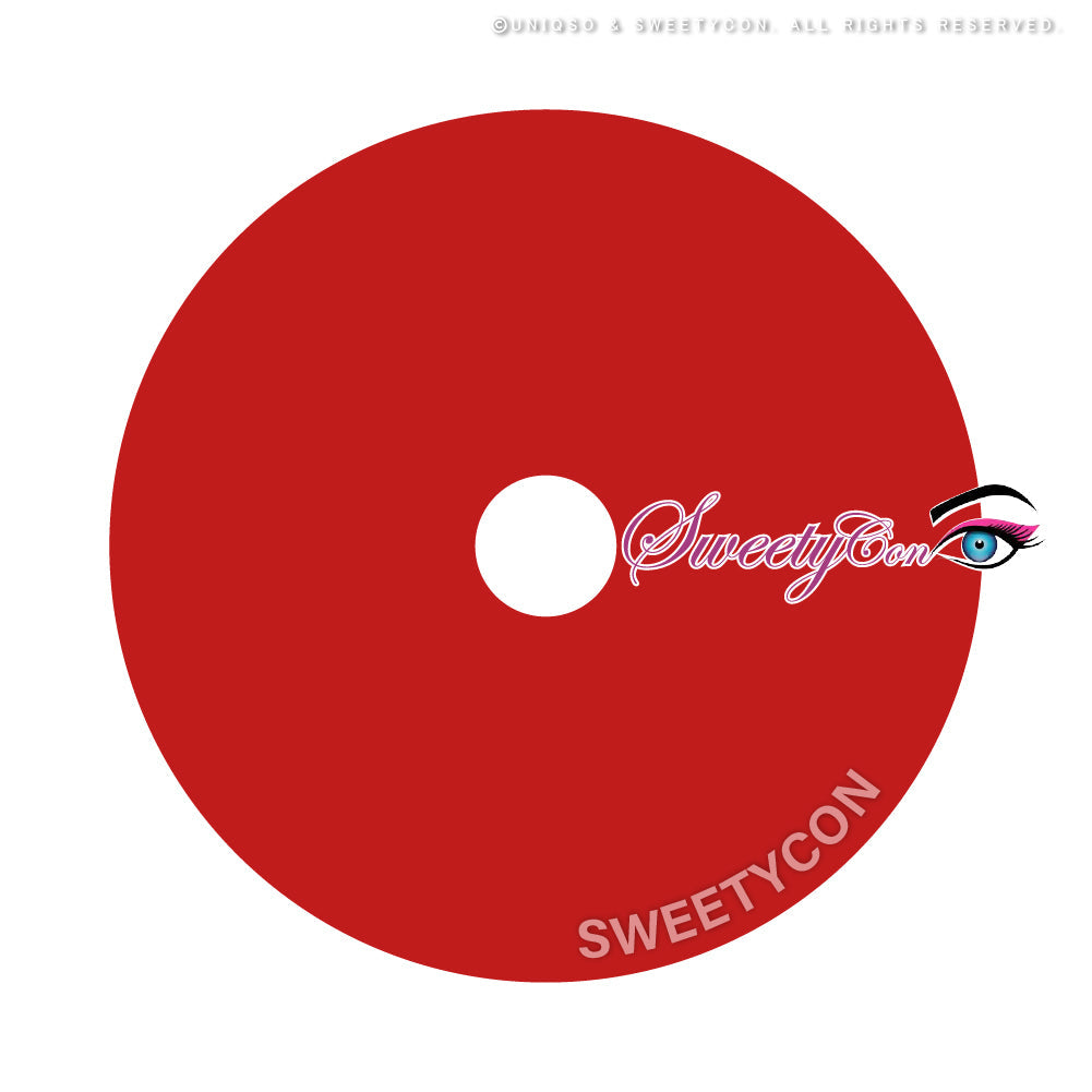 Sweety Sclera 22mm UV Red Sclera (1 lens/pack)-Colored Contacts-UNIQSO UK