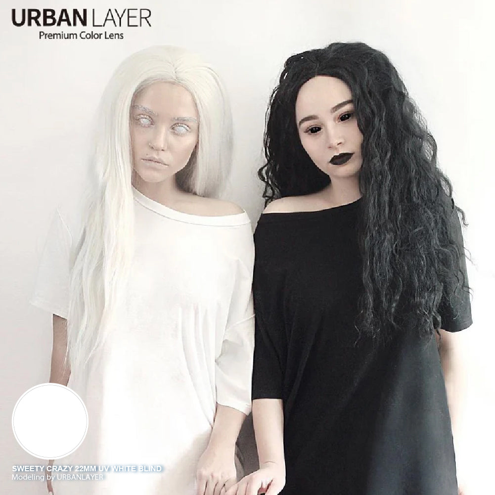 Sweety Sclera 22mm UV White Blind (1 lens/pack)-Colored Contacts-UNIQSO UK