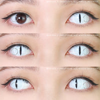 Sweety Snake Eye White (1 lens/pack)-Colored Contacts-UNIQSO UK