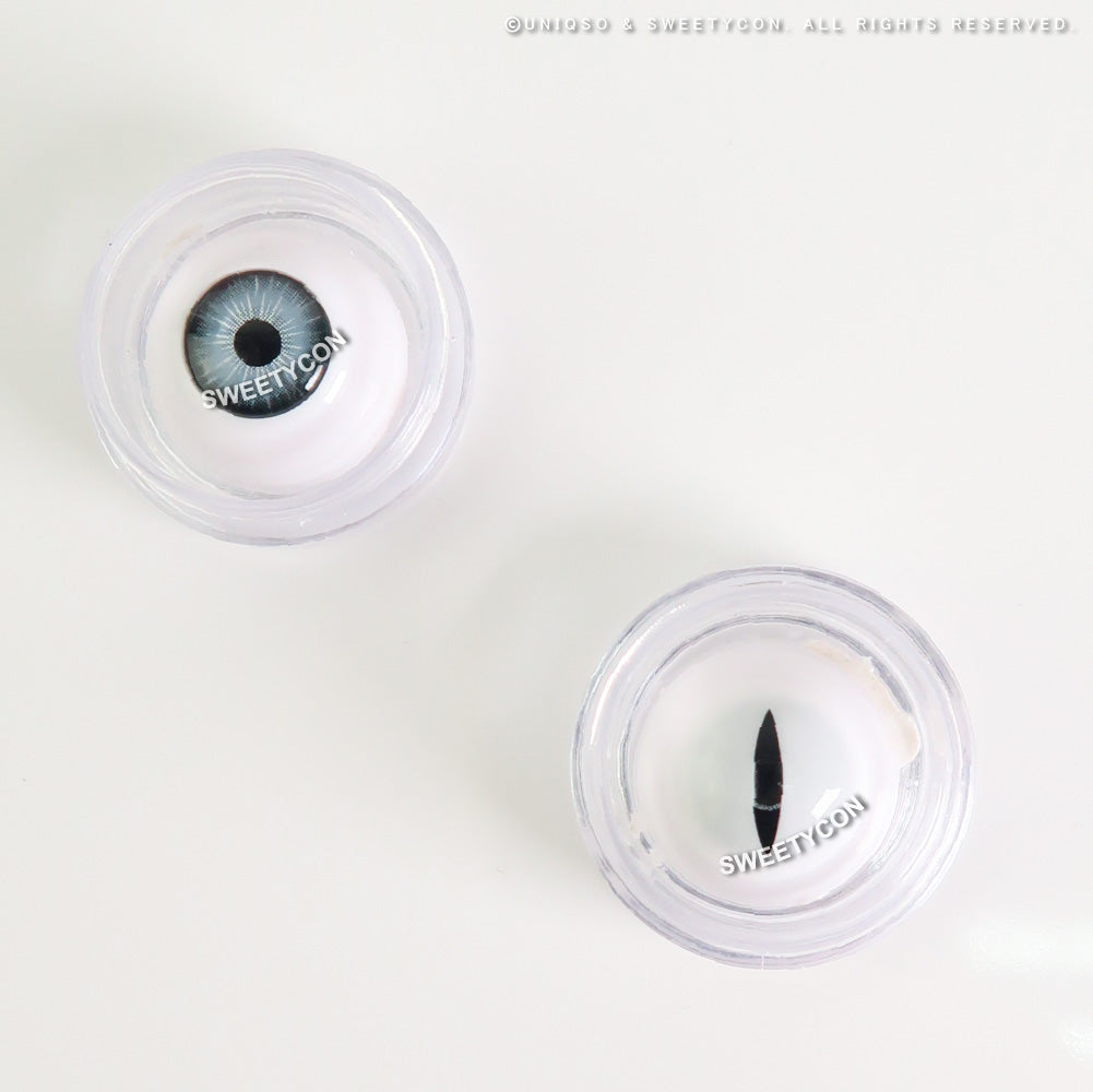 Sweety Snake Eye White (1 lens/pack)-Colored Contacts-UNIQSO UK