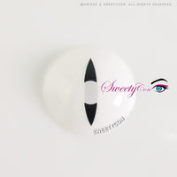Sweety Snake Eye White (1 lens/pack)-Colored Contacts-UNIQSO UK