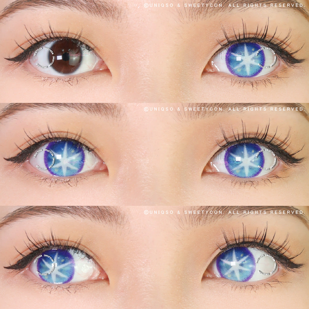 Sweety Star Idol Blue (1 lens/pack)-Colored Contacts-UNIQSO UK