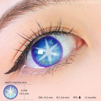 Sweety Star Idol Blue (1 lens/pack)-Colored Contacts-UNIQSO UK