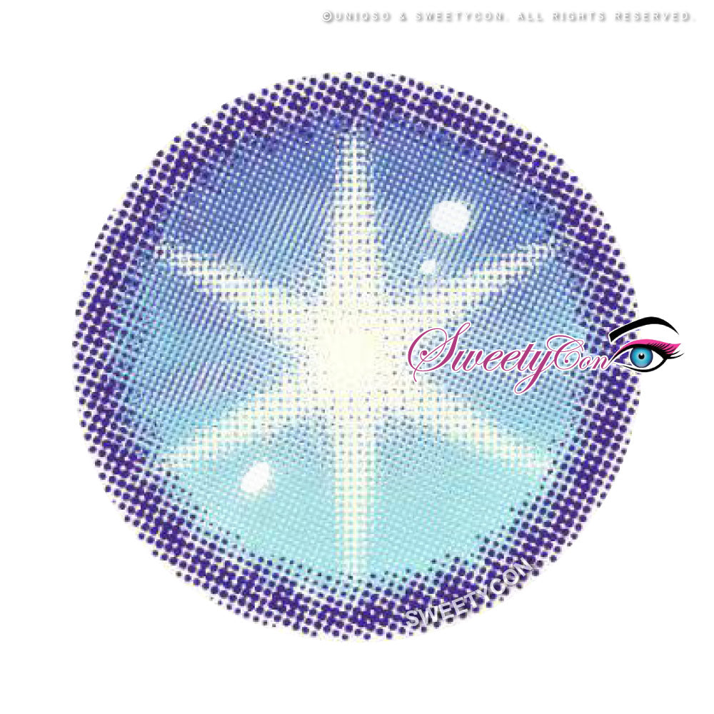 Sweety Star Idol Blue (1 lens/pack)-Colored Contacts-UNIQSO UK