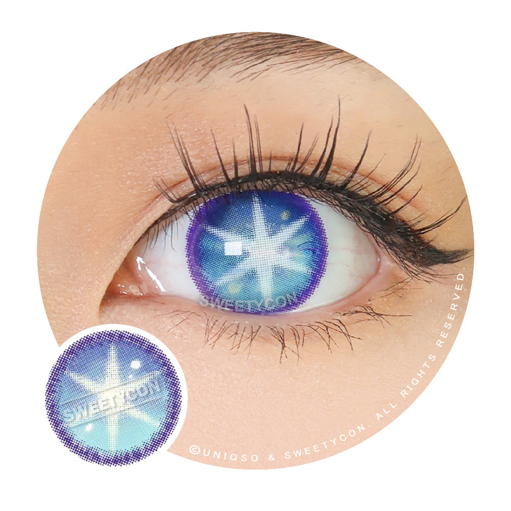 Sweety Star Idol Blue (1 lens/pack)-Colored Contacts-UNIQSO UK