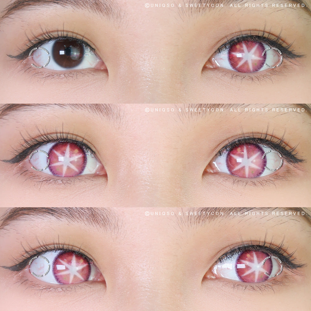 Sweety Star Idol Pink (1 lens/pack)-Colored Contacts-UNIQSO UK