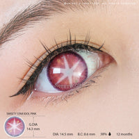 Sweety Star Idol Pink (1 lens/pack)-Colored Contacts-UNIQSO UK