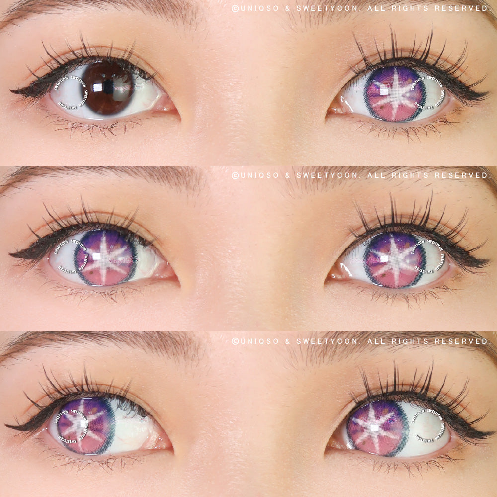 Sweety Star Idol Violet (1 lens/pack)-Colored Contacts-UNIQSO UK