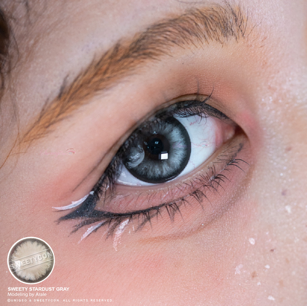 Sweety Stardust Gray (1 lens/pack)-Colored Contacts-UNIQSO UK
