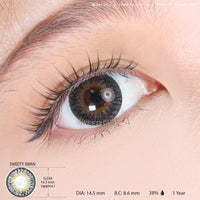 Sweety Swan Black colored contacts
