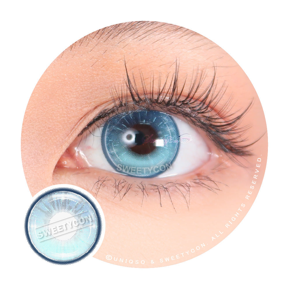 Sweety Vista Blue (1 lens/pack)-Colored Contacts-UNIQSO UK
