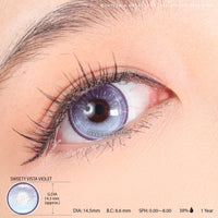 Sweety Vista Violet (1 lens/pack)-Colored Contacts-UNIQSO UK