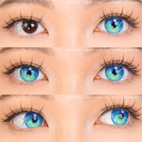 Sweety x Eyesinger Aurora Tide Blue (2 lenses/pack)-Colored Contacts-UNIQSO UK