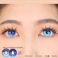 Sweety x Eyesinger Blue Dewdrops (2 lenses/pack)-Colored Contacts-UNIQSO UK