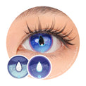 Sweety x Eyesinger Blue Dewdrops (2 lenses/pack)-Colored Contacts-UNIQSO UK