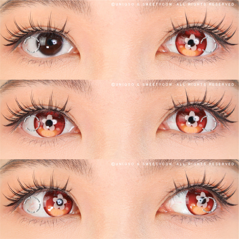 Sweety x Eyesinger Orange Clover (2 lenses/pack)-Colored Contacts-UNIQSO UK