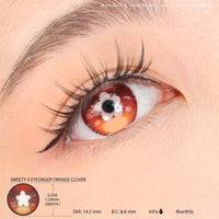 Sweety x Eyesinger Orange Clover (2 lenses/pack)-Colored Contacts-UNIQSO UK