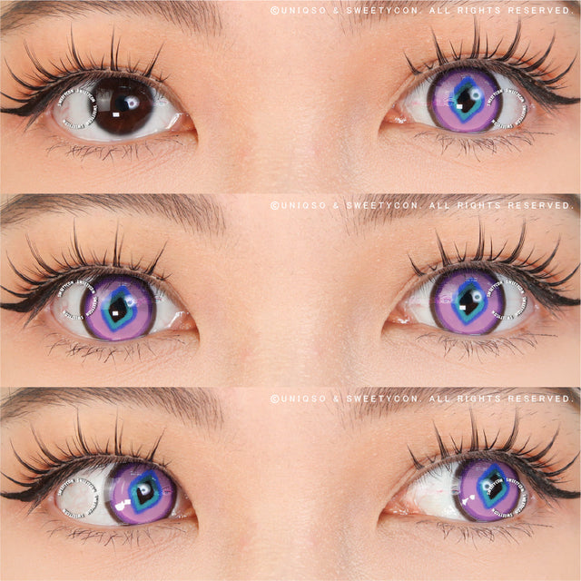 Sweety x Eyesinger Purple Diamond (2 lenses/pack)-Colored Contacts-UNIQSO UK