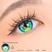 Sweety x Eyesinger Teal Nova (2 lenses/pack)-Colored Contacts-UNIQSO UK