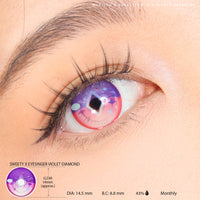 Sweety x Eyesinger Violet Diamond (2 lenses/pack)-Colored Contacts-UNIQSO UK
