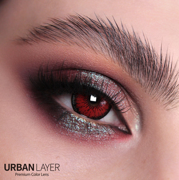 Urban Layer Crazy Tokyo N Red (1 lens/pack)-Colored Contacts-UNIQSO