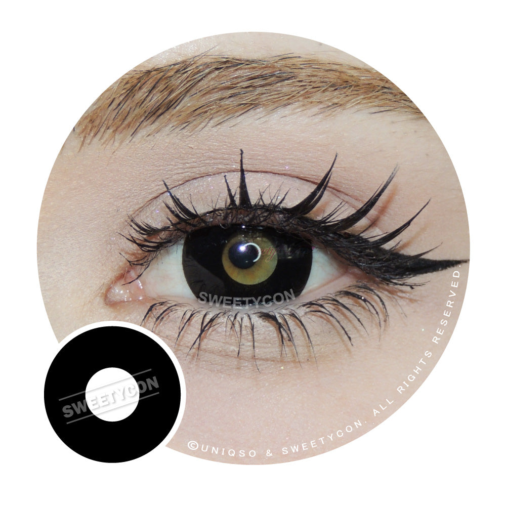 Sweety Crazy Black Out - 1 Day Disposable (1 lens/pack)-Colored Contacts-UNIQSO