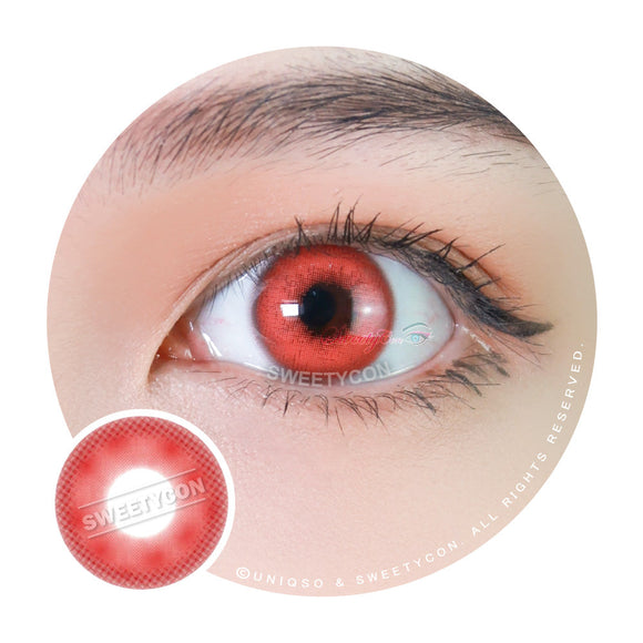 Sweety Milkshake Red (1 lens/pack)-Colored Contacts-UNIQSO