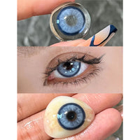 Kazzue Glitz Blue (1 lens/pack)-Colored Contacts-UNIQSO