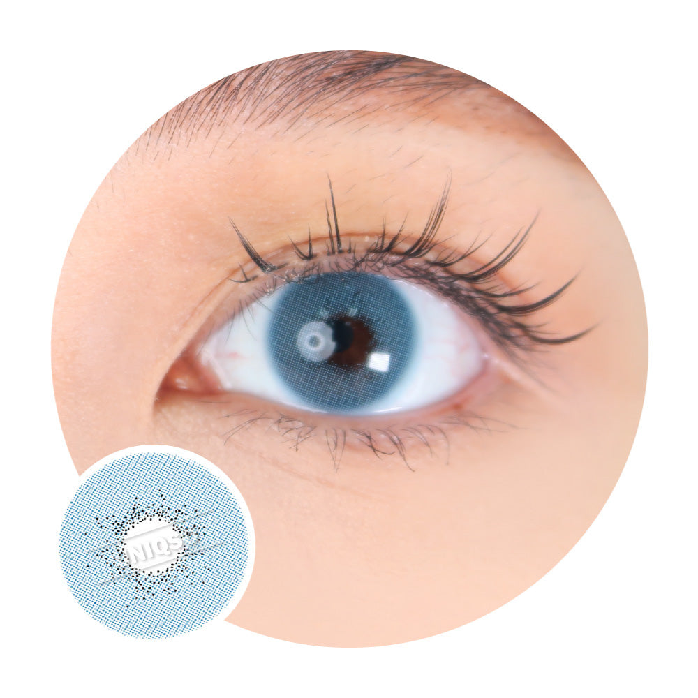 Western Eyes Spatax Blue (1 lens/pack) [Exp: 06/2027]-Colored Contacts-UNIQSO