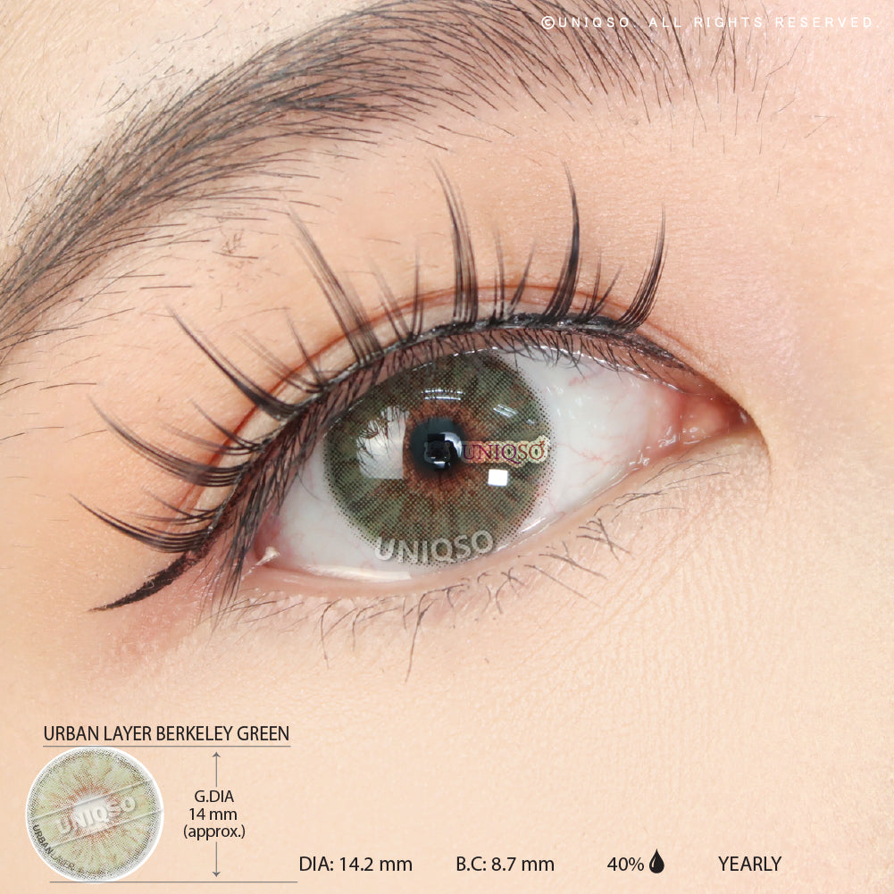 Urban Layer Berkeley Green (1 lens/pack)-Colored Contacts-UNIQSO UK
