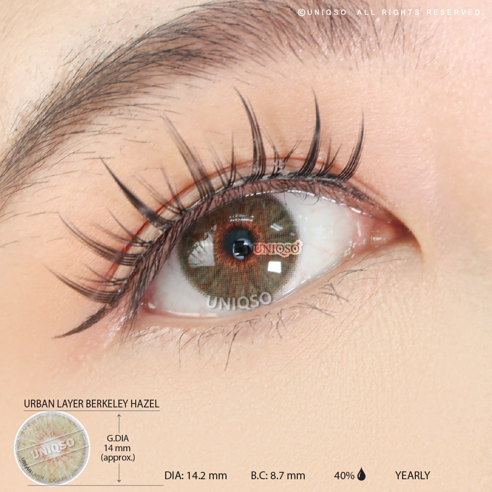 Urban Layer Berkeley Hazel (1 lens/pack)-Colored Contacts-UNIQSO