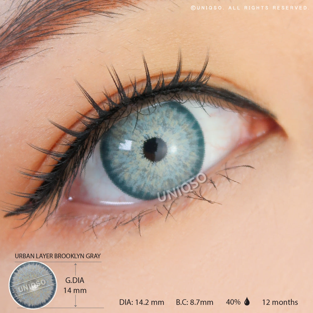 Urban Layer Brooklyn Gray (1 lens/pack)-Colored Contacts-UNIQSO UK