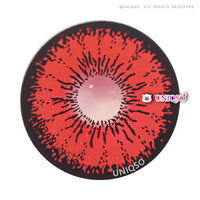 Urban Layer Crazy Tokyo N Red (1 lens/pack)-Colored Contacts-UNIQSO UK