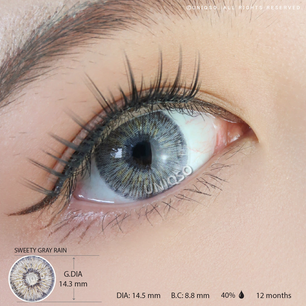 Urban Layer Gray Rain (1 lens/pack)-Colored Contacts-UNIQSO UK