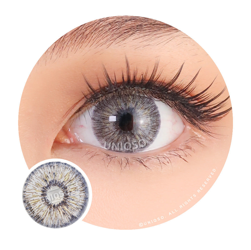 Urban Layer Gray Rain (1 lens/pack)-Colored Contacts-UNIQSO UK
