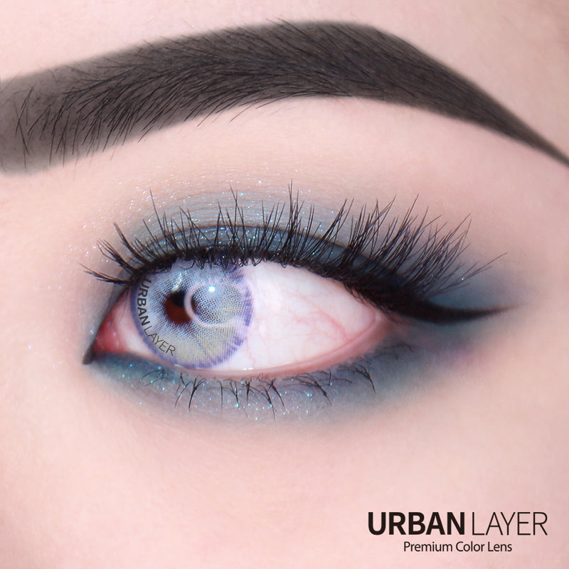 Urban Layer Las Vegas FE Ash Blue (1 lens/pack)-Colored Contacts-UNIQSO UK
