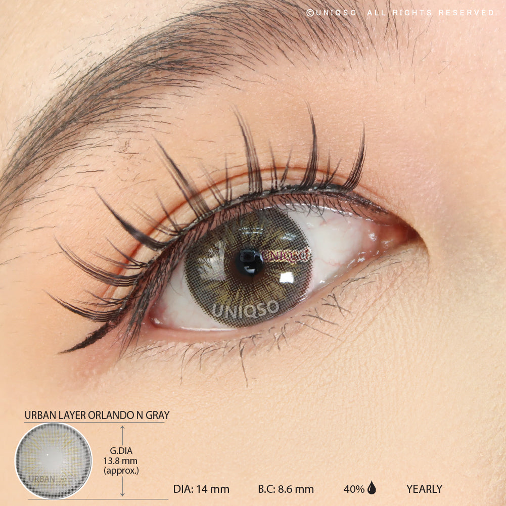 Urban Layer Orlando N Gray (1 lens/pack)-Colored Contacts-UNIQSO UK
