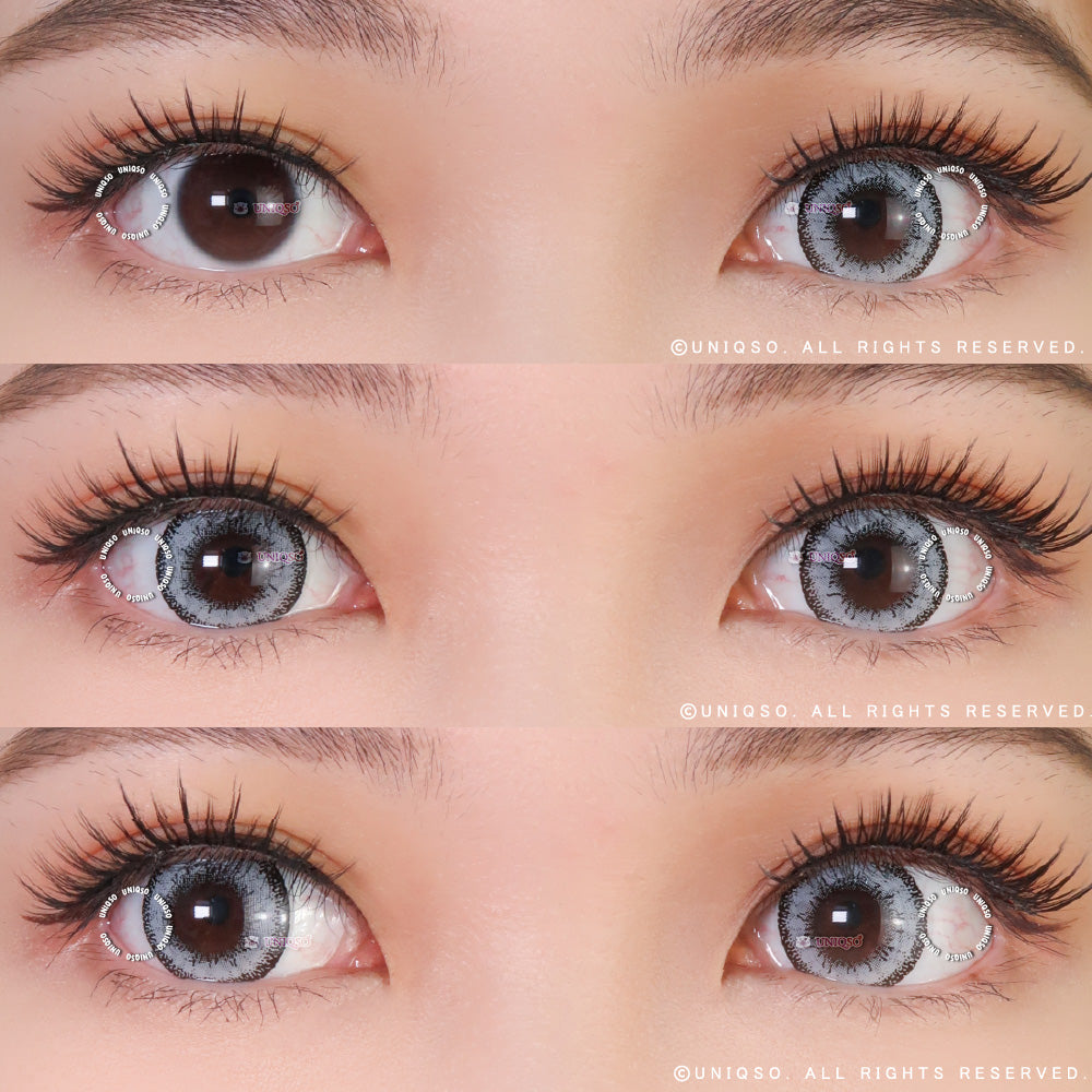 Western Eyes Dolly+ Grey (1 lens/pack)-Colored Contacts-UNIQSO UK