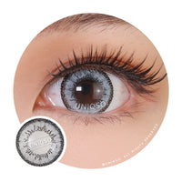 Western Eyes Dolly+ Grey (1 lens/pack)-Colored Contacts-UNIQSO UK