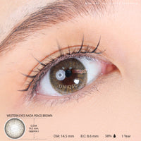 Western Eyes Nada Peace Brown (1 lens/pack) [Exp: 06/2027]-Colored Contacts-UNIQSO UK