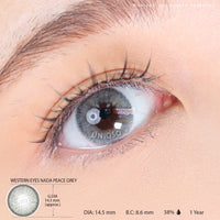 Western Eyes Nada Peace Grey (1 lens/pack)-Colored Contacts-UNIQSO UK