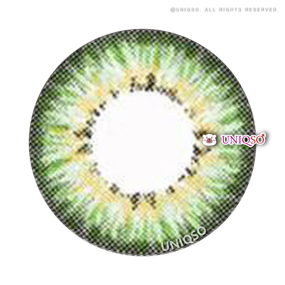 Western Eyes Puffy 3 Tones Green (1 lens/pack)-Colored Contacts-UNIQSO UK