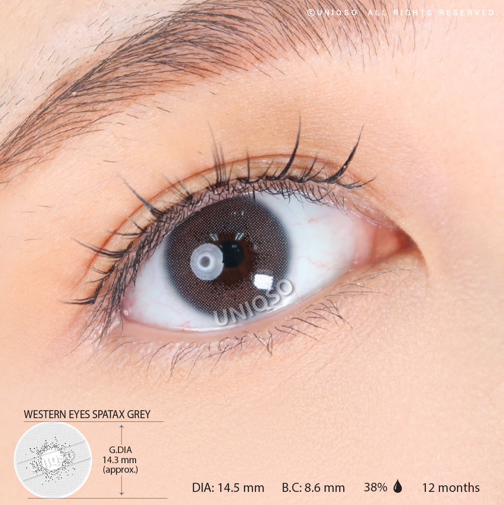 Western Eyes Spatax Grey (1 lens/pack) [Exp: 06/2027]-Colored Contacts-UNIQSO UK